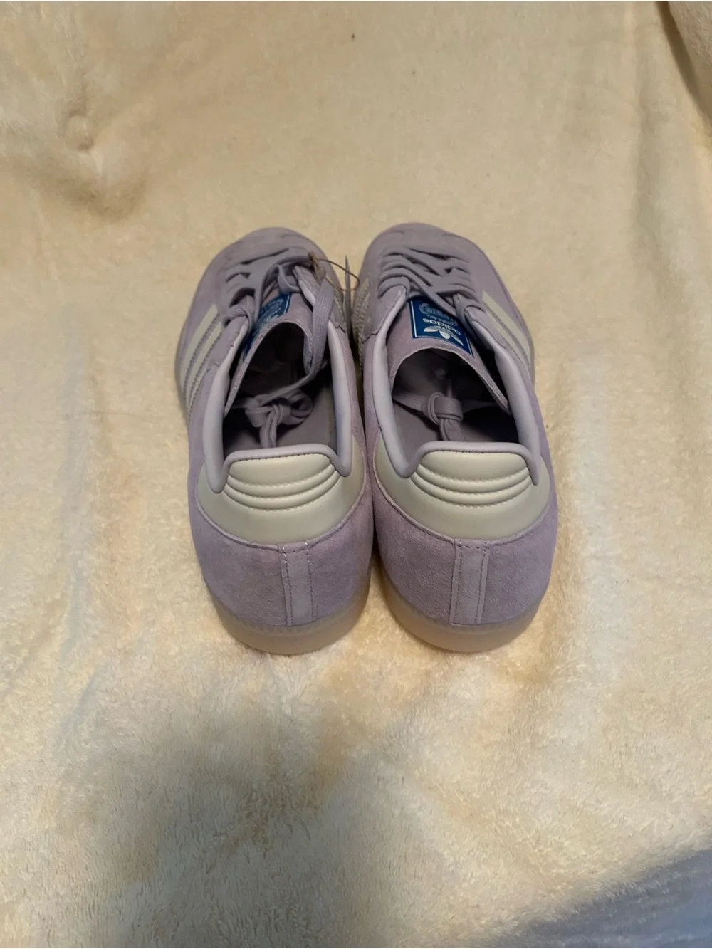 Adidas Samba OG Silver Dawn Lavender Suede Sneakers –New With Tags size Mens -14